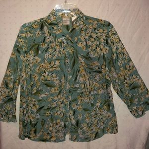 Floral Long sleeve button down